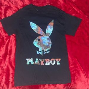 Tie dye playboy t shirt